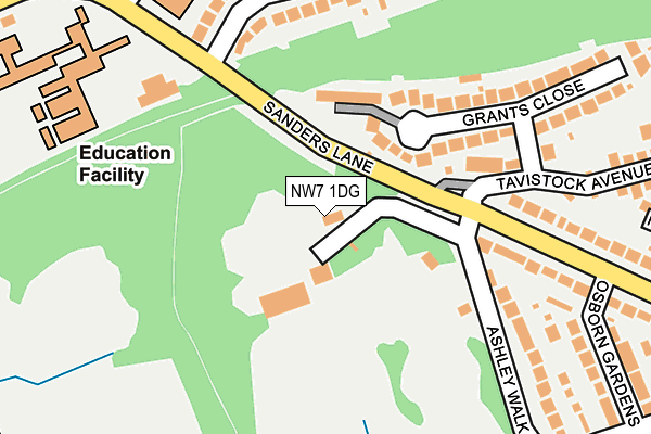 NW7 1DG map - OS OpenMap – Local (Ordnance Survey) NW7 1DG map - OS OpenMap – Local (Ordnance Survey)