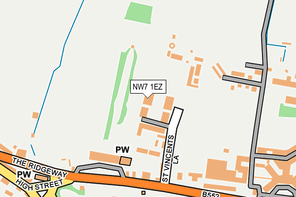 NW7 1EZ map - OS OpenMap – Local (Ordnance Survey) NW7 1EZ map - OS OpenMap – Local (Ordnance Survey)