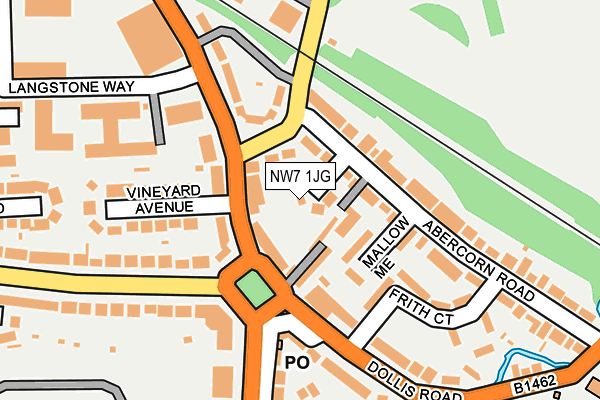 NW7 1JG map - OS OpenMap – Local (Ordnance Survey) NW7 1JG map - OS OpenMap – Local (Ordnance Survey)