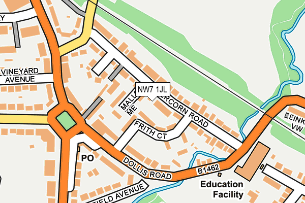 NW7 1JL map - OS OpenMap – Local (Ordnance Survey) NW7 1JL map - OS OpenMap – Local (Ordnance Survey)