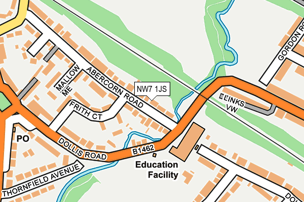 NW7 1JS map - OS OpenMap – Local (Ordnance Survey) NW7 1JS map - OS OpenMap – Local (Ordnance Survey)