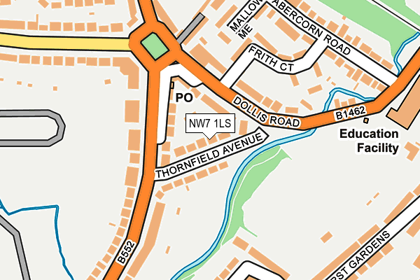 NW7 1LS map - OS OpenMap – Local (Ordnance Survey) NW7 1LS map - OS OpenMap – Local (Ordnance Survey)