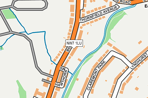 NW7 1LU map - OS OpenMap – Local (Ordnance Survey) NW7 1LU map - OS OpenMap – Local (Ordnance Survey)