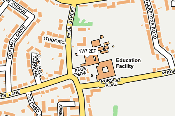 NW7 2EP map - OS OpenMap – Local (Ordnance Survey) NW7 2EP map - OS OpenMap – Local (Ordnance Survey)