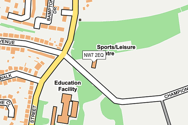 NW7 2EQ map - OS OpenMap – Local (Ordnance Survey) NW7 2EQ map - OS OpenMap – Local (Ordnance Survey)