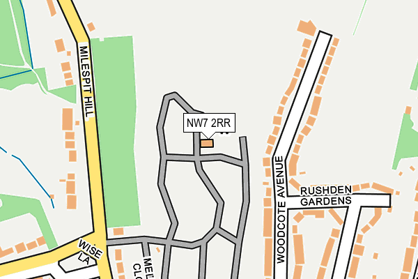 NW7 2RR map - OS OpenMap – Local (Ordnance Survey) NW7 2RR map - OS OpenMap – Local (Ordnance Survey)