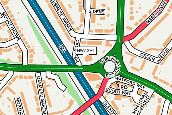 NW7 3ET map - OS OpenMap – Local (Ordnance Survey) NW7 3ET map - OS OpenMap – Local (Ordnance Survey)