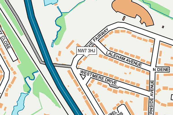 NW7 3HJ map - OS OpenMap – Local (Ordnance Survey) NW7 3HJ map - OS OpenMap – Local (Ordnance Survey)