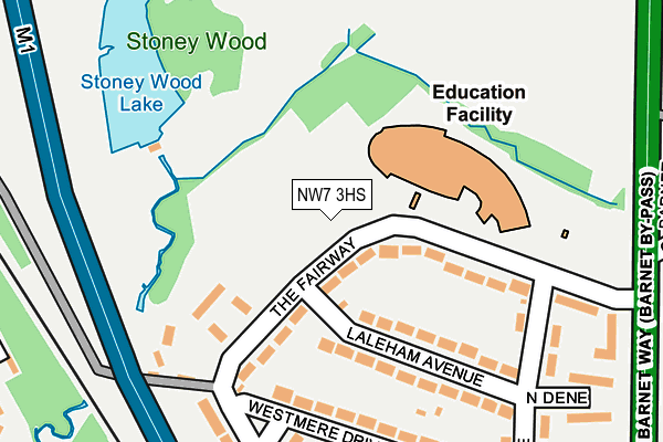 NW7 3HS map - OS OpenMap – Local (Ordnance Survey) NW7 3HS map - OS OpenMap – Local (Ordnance Survey)
