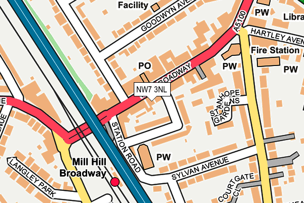 NW7 3NL map - OS OpenMap – Local (Ordnance Survey) NW7 3NL map - OS OpenMap – Local (Ordnance Survey)