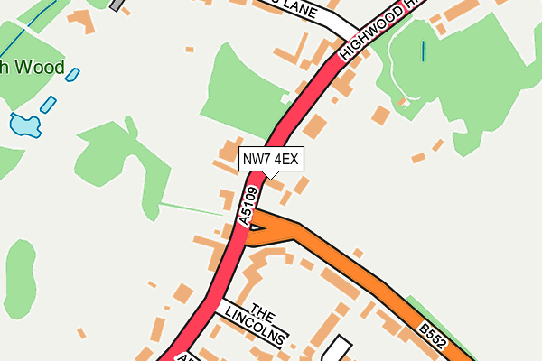 NW7 4EX map - OS OpenMap – Local (Ordnance Survey) NW7 4EX map - OS OpenMap – Local (Ordnance Survey)