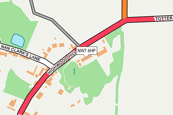 NW7 4HP map - OS OpenMap – Local (Ordnance Survey) NW7 4HP map - OS OpenMap – Local (Ordnance Survey)