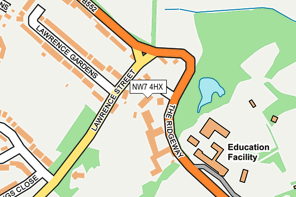 NW7 4HX map - OS OpenMap – Local (Ordnance Survey) NW7 4HX map - OS OpenMap – Local (Ordnance Survey)