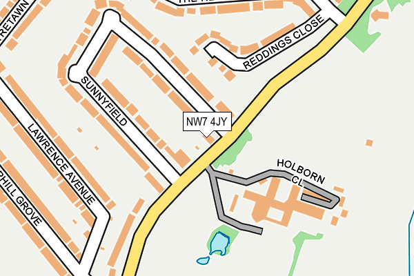 NW7 4JY map - OS OpenMap – Local (Ordnance Survey) NW7 4JY map - OS OpenMap – Local (Ordnance Survey)