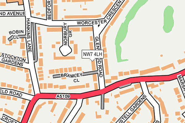 NW7 4LH map - OS OpenMap – Local (Ordnance Survey) NW7 4LH map - OS OpenMap – Local (Ordnance Survey)