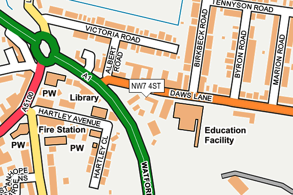 NW7 4ST map - OS OpenMap – Local (Ordnance Survey) NW7 4ST map - OS OpenMap – Local (Ordnance Survey)