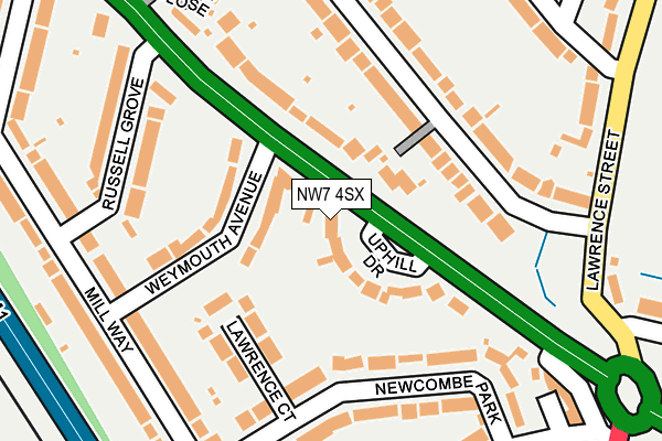 NW7 4SX map - OS OpenMap – Local (Ordnance Survey) NW7 4SX map - OS OpenMap – Local (Ordnance Survey)