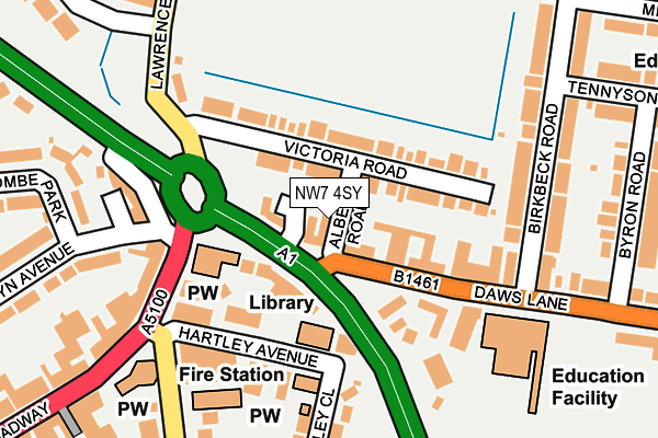 NW7 4SY map - OS OpenMap – Local (Ordnance Survey) NW7 4SY map - OS OpenMap – Local (Ordnance Survey)