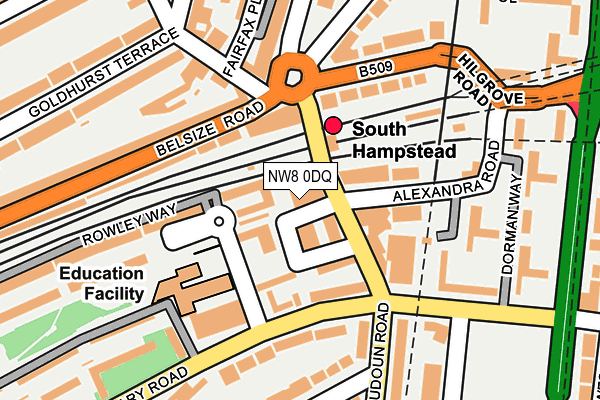 NW8 0DQ map - OS OpenMap – Local (Ordnance Survey) NW8 0DQ map - OS OpenMap – Local (Ordnance Survey)