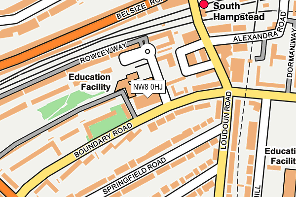NW8 0HJ map - OS OpenMap – Local (Ordnance Survey)