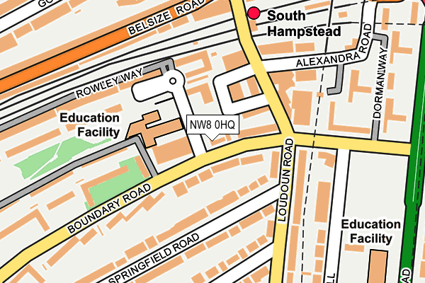 NW8 0HQ map - OS OpenMap – Local (Ordnance Survey)