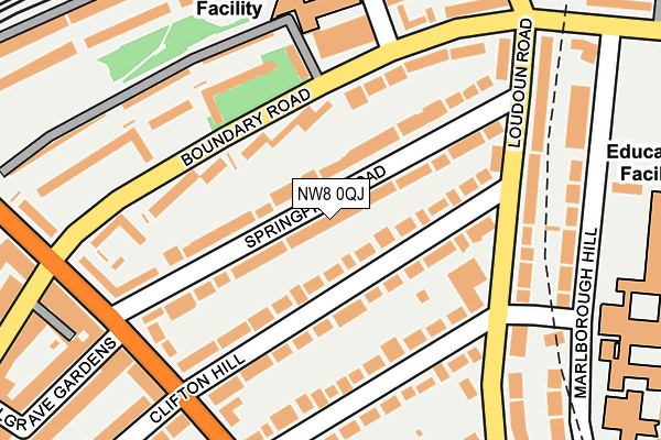 NW8 0QJ map - OS OpenMap – Local (Ordnance Survey) NW8 0QJ map - OS OpenMap – Local (Ordnance Survey)