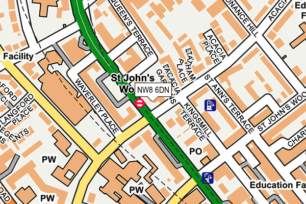 NW8 6DN map - OS OpenMap – Local (Ordnance Survey) NW8 6DN map - OS OpenMap – Local (Ordnance Survey)