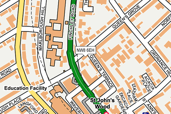 NW8 6EH map - OS OpenMap – Local (Ordnance Survey)