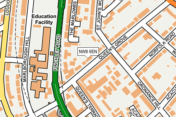 NW8 6EN map - OS OpenMap – Local (Ordnance Survey) NW8 6EN map - OS OpenMap – Local (Ordnance Survey)