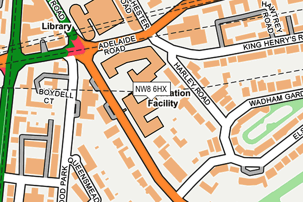 NW8 6HX map - OS OpenMap – Local (Ordnance Survey) NW8 6HX map - OS OpenMap – Local (Ordnance Survey)