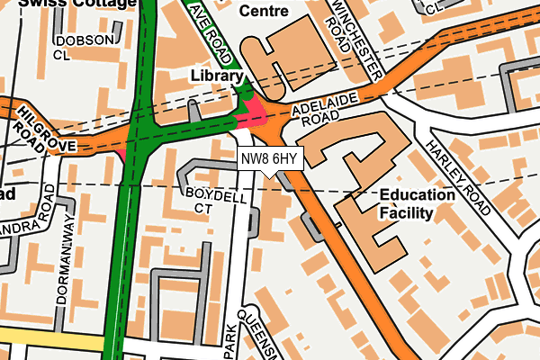 NW8 6HY map - OS OpenMap – Local (Ordnance Survey)