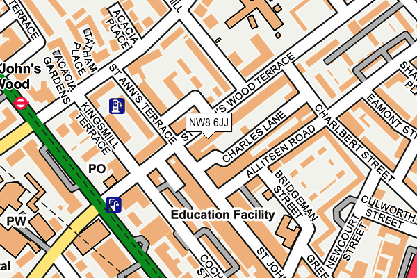 NW8 6JJ map - OS OpenMap – Local (Ordnance Survey) NW8 6JJ map - OS OpenMap – Local (Ordnance Survey)