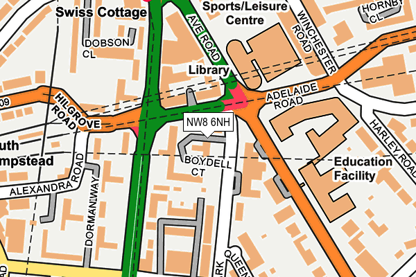 NW8 6NH map - OS OpenMap – Local (Ordnance Survey) NW8 6NH map - OS OpenMap – Local (Ordnance Survey)