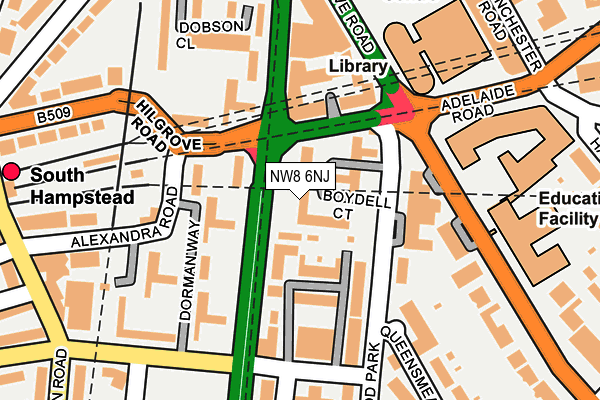 NW8 6NJ map - OS OpenMap – Local (Ordnance Survey) NW8 6NJ map - OS OpenMap – Local (Ordnance Survey)