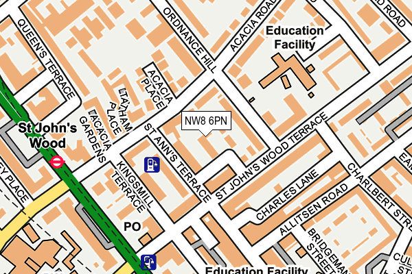 NW8 6PN map - OS OpenMap – Local (Ordnance Survey) NW8 6PN map - OS OpenMap – Local (Ordnance Survey)