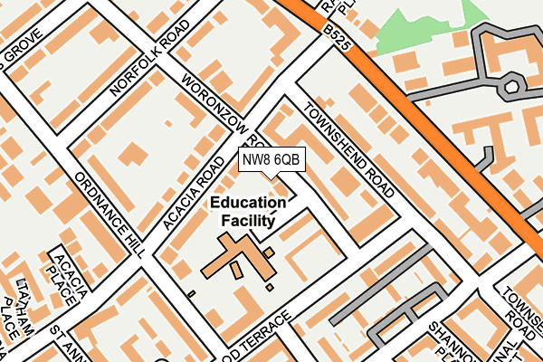 NW8 6QB map - OS OpenMap – Local (Ordnance Survey) NW8 6QB map - OS OpenMap – Local (Ordnance Survey)