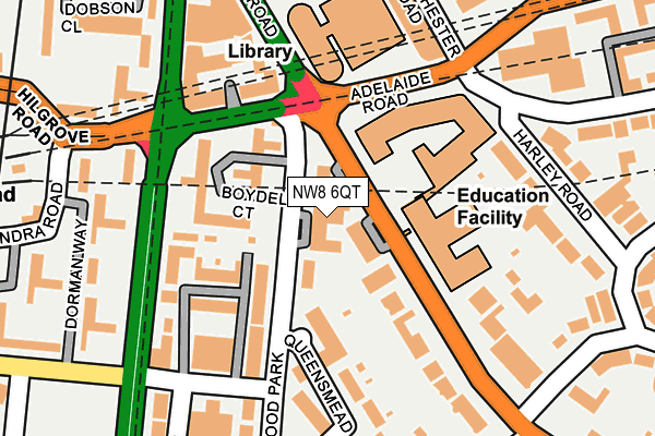 NW8 6QT map - OS OpenMap – Local (Ordnance Survey)