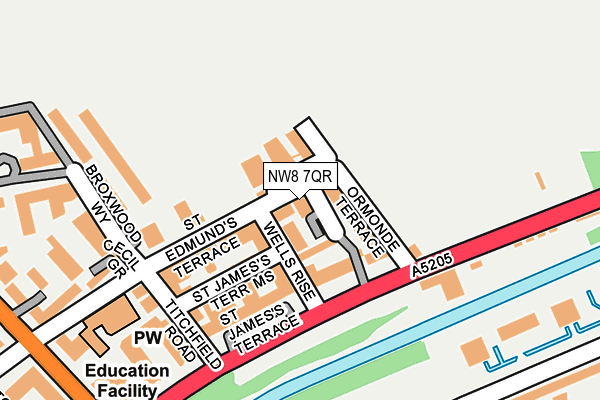 NW8 7QR map - OS OpenMap – Local (Ordnance Survey) NW8 7QR map - OS OpenMap – Local (Ordnance Survey)