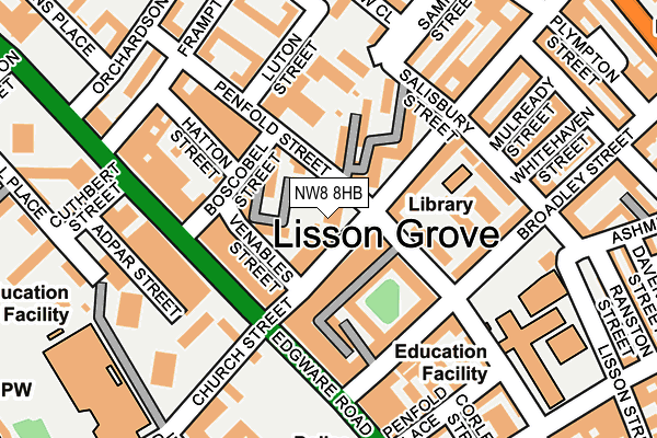 NW8 8HB map - OS OpenMap – Local (Ordnance Survey) NW8 8HB map - OS OpenMap – Local (Ordnance Survey)