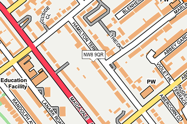 NW8 9QR map - OS OpenMap – Local (Ordnance Survey) NW8 9QR map - OS OpenMap – Local (Ordnance Survey)