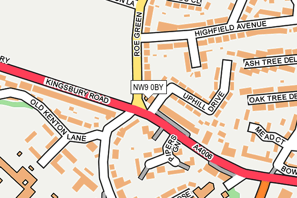 NW9 0BY map - OS OpenMap – Local (Ordnance Survey) NW9 0BY map - OS OpenMap – Local (Ordnance Survey)