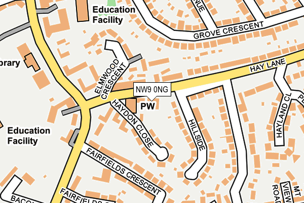 NW9 0NG map - OS OpenMap – Local (Ordnance Survey) NW9 0NG map - OS OpenMap – Local (Ordnance Survey)