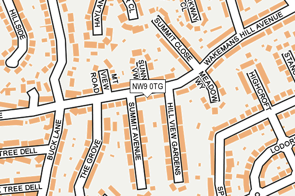 NW9 0TG map - OS OpenMap – Local (Ordnance Survey) NW9 0TG map - OS OpenMap – Local (Ordnance Survey)