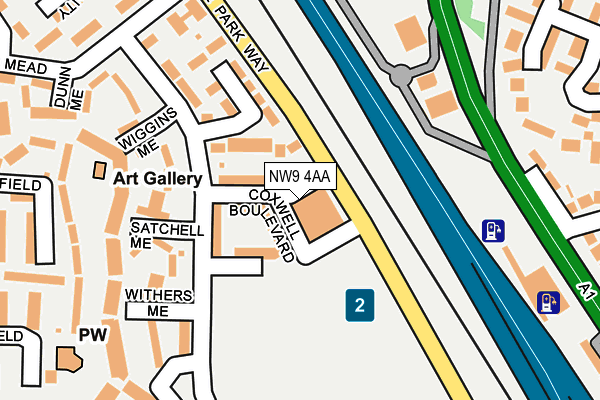 NW9 4AA map - OS OpenMap – Local (Ordnance Survey) NW9 4AA map - OS OpenMap – Local (Ordnance Survey)