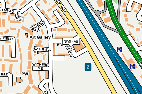 NW9 4AB map - OS OpenMap – Local (Ordnance Survey) NW9 4AB map - OS OpenMap – Local (Ordnance Survey)