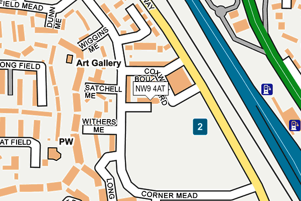 NW9 4AT map - OS OpenMap – Local (Ordnance Survey) NW9 4AT map - OS OpenMap – Local (Ordnance Survey)