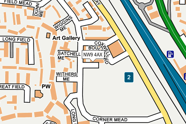 NW9 4AX map - OS OpenMap – Local (Ordnance Survey) NW9 4AX map - OS OpenMap – Local (Ordnance Survey)