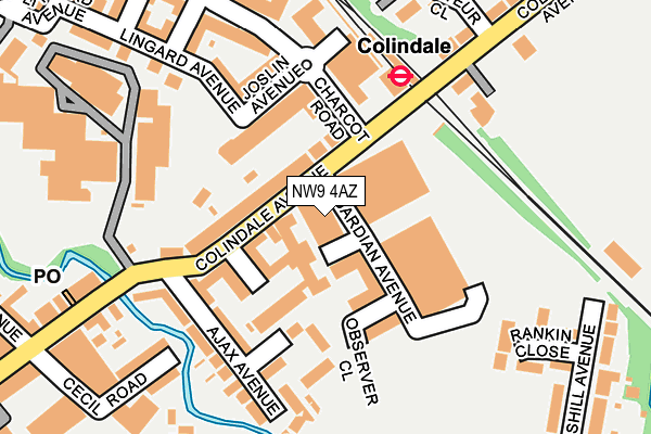 NW9 4AZ map - OS OpenMap – Local (Ordnance Survey) NW9 4AZ map - OS OpenMap – Local (Ordnance Survey)