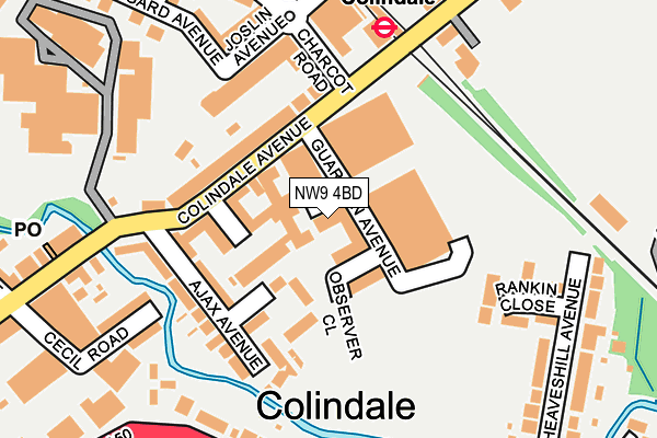 NW9 4BD map - OS OpenMap – Local (Ordnance Survey) NW9 4BD map - OS OpenMap – Local (Ordnance Survey)
