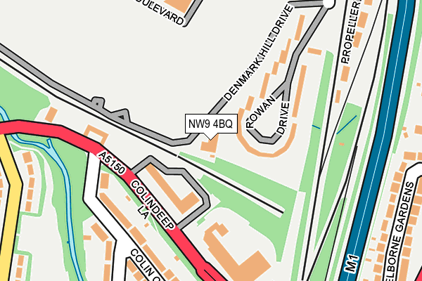 NW9 4BQ map - OS OpenMap – Local (Ordnance Survey) NW9 4BQ map - OS OpenMap – Local (Ordnance Survey)